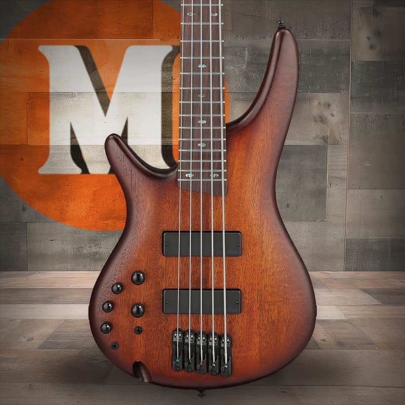 Ibanez SR Standard 5 String Electric Bass Left Handed - Mahogany Brown Burst Low Gloss (SR505ALMHL) image 1
