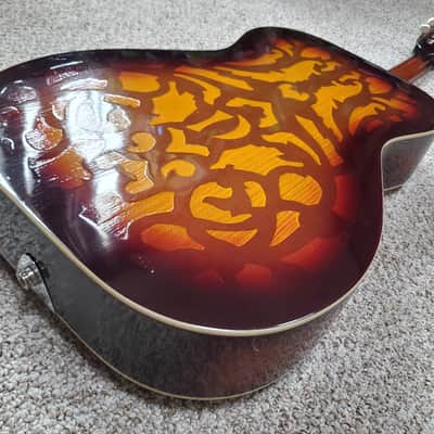 Vintage 1983 Dobro model 66B Rare Round neck Sandblasted Birch collectors grade with pickup and HSC image 10