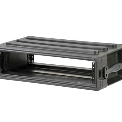 SKB 1SKB-R2S 2U Shallow Roto-Molded Rack Case with Steel Rails