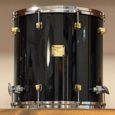 1990's Yamaha Maple Custom 10/12/13/16/22 Black Lacquer Drum Kit image 10