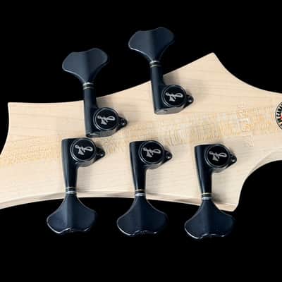 2026 F Bass BN5 5-String Bass Active EQ with Pale Moon Ebony Fretboard ~ Matte Black image 9
