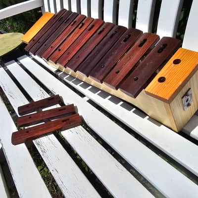 Vintage 70s Sonor Xylophone Natural Rosewood notes made in Germany image 10