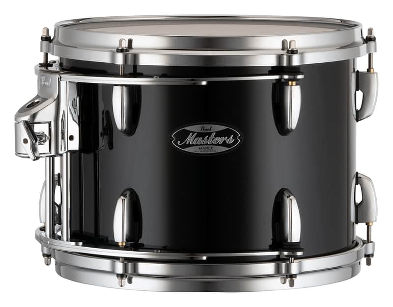 Pearl Masters Maple 14x10" Piano Black Premium Lacquer #103 Rack Tom Tom Drum w/GyroLock | WorldShip | NEW | Authorized Dealer image 1