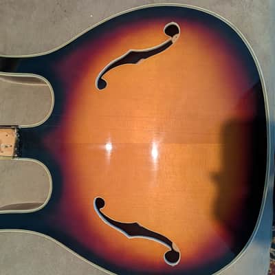 Danelectro Coral Longhorn Guitar Body 1967 - Vintage Sunburst image 1