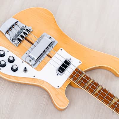 1979 Rickenbacker 4001 Vintage Neck Through Bass Mapleglo, 100% Original w/ Case image 9