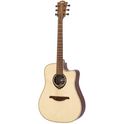 Lag T218DCE | Dreadnought Cutaway Acoustic-Electric,  Natural. New with Full Warranty! image 2