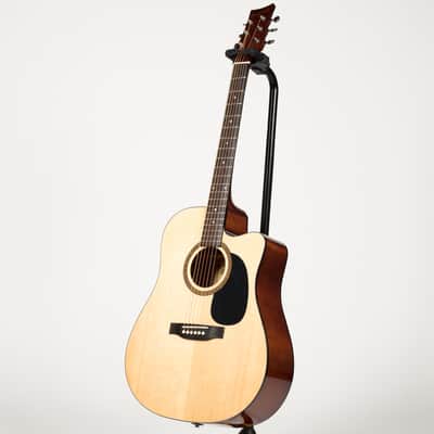BeaverCreek BCTD101 Dreadnought Acoustic-Electric Guitar - Natural image 4