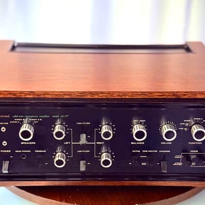 🎶✨ Sansui AU-777 Vintage Integrated Amplifier (100V JDM) w/ Original Wood Case – Serviced & Cleaned✨🎶 image 3