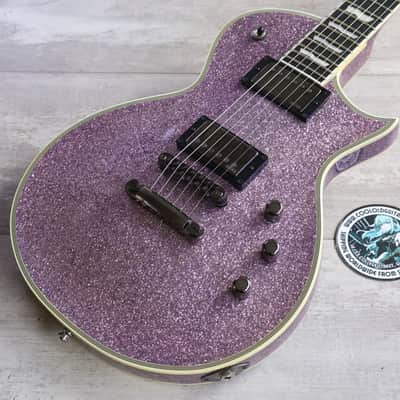 2019 ESP E-II Japan Eclipse EC-DB Les Paul w/EMG's (Purple Sparkle) image 1