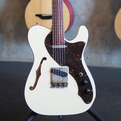 Tonfuchs Guitars Lovecaster Thinline, Kloppmann/Resident Edit, 2018, NEW! 2018 vintage white image 1