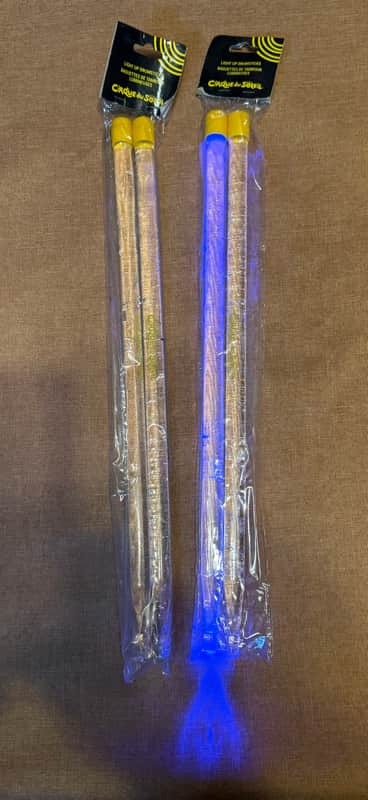 Cirque De Soleil 2 Pair Light Up Drum Sticks New in Package Read Details image 1