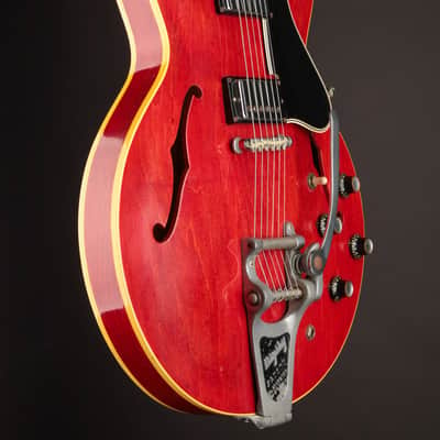 1966 Gibson ES-335TDC Cherry w/ Bigsby image 9