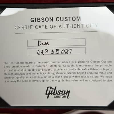 Gibson Custom Limited Edition Greatest Hits Volume II Dove - Alpine White Gloss image 8