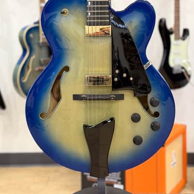2017 Ibanez AFC-155 Contemporary Archtop Hollowbody w case image 1