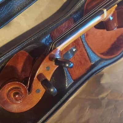 Josef Lorenz Luby (Schonbach) 4/4 Violin, Czech, Glasser bow. Very Good Cond image 10
