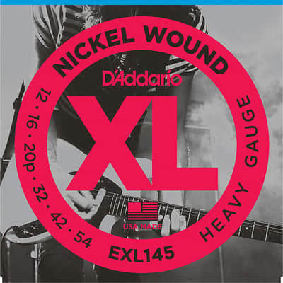 D'Addario EXL145 Nickel Wound Electric Guitar Strings, Heavy Gauge with Plain Steel 3rd