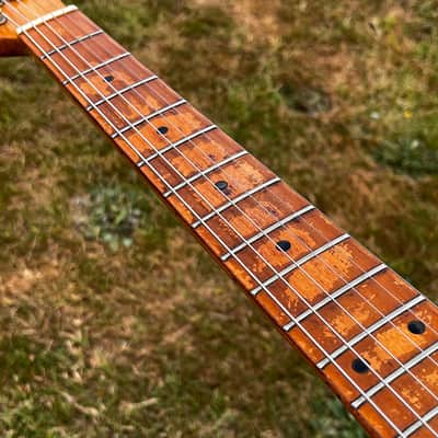 1974 Greco TE-450N Thinline Tele ... EMBOSSED Maxon PU-103 Prototype Wide-Range Humbuckers ... BAKED MAPLE FRETBOARD ... (Made In Japan Lawsuit Era) + GIGBAG image 3