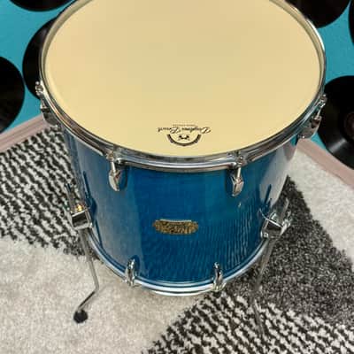 Pearl Export Select 16x16 Floor Tom — Teal Mist — Late 1990s image 4