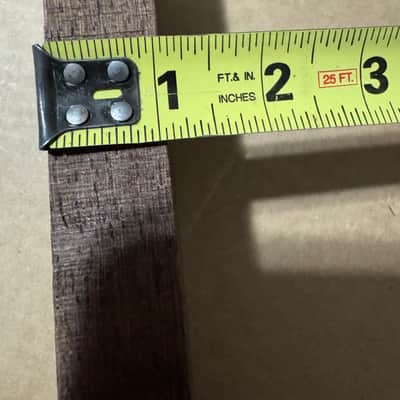 NOS 1970s Wenge Guitar Neck Blank - Pre-Shaped with Headstock & Tuning Holes Kurokumo Japan 27 7/8” x 4 1/4” x 1 1/16” image 16