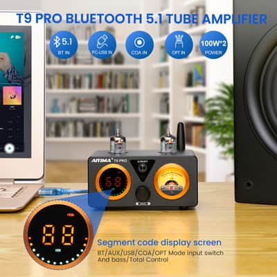 Aiyima T9 pro vacuum amplifier UK plug+ free shipping image 6