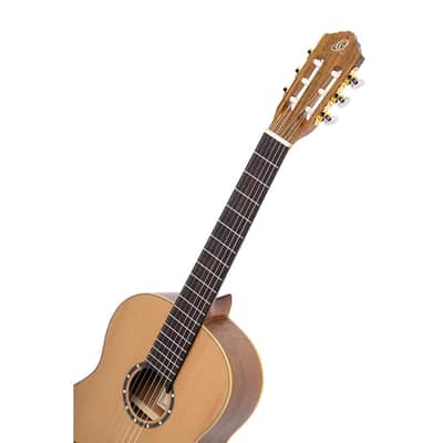 Ortega R131L Family Series Pro Solid Cedar Top Mahogany Neck Nylon 6-String Classical Acoustic Guitar w/Gig Bag For Left Handed Player image 7