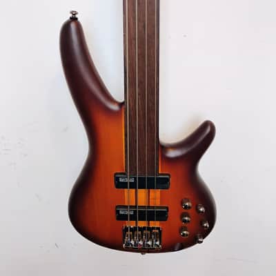 Ibanez SRF700-BBF Bass Workshop Fretless Soundgear - 2014 - Present - Brown Burst Flat image 9