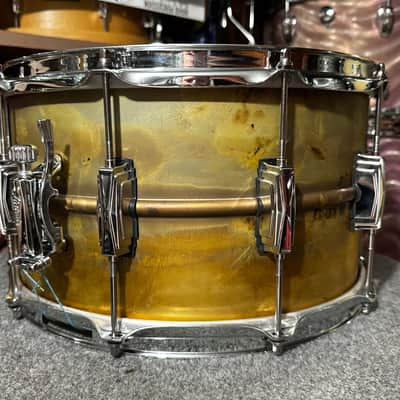 Ludwig 14x8 Raw Brass Snare Drum image 4