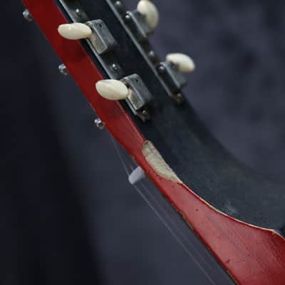 National Dynamic Lap Steel Red & White 6-String Electric Lap Steel Guitar w/Case image 23