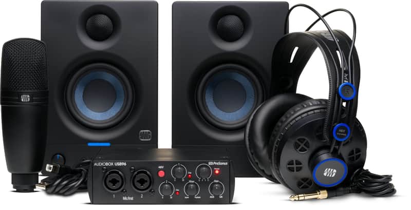 PreSonus Audiobox 96K Complete Audio Recording Bundle image 1