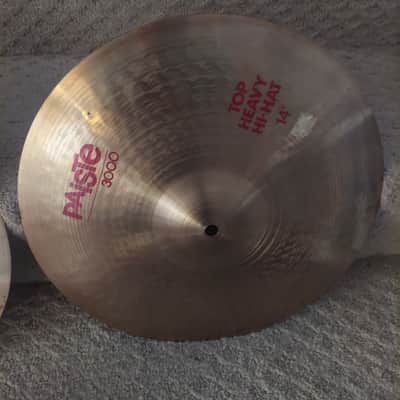 Paiste 14" 2000 Heavy Hi-Hat Cymbals (Pair) 1986 - 1993 - Traditional image 3