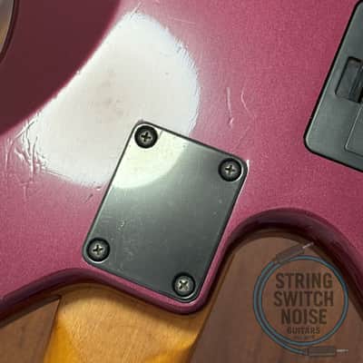 Yamaha RBX370A, Bass Guitar, Burgundy, 1991, Active image 14
