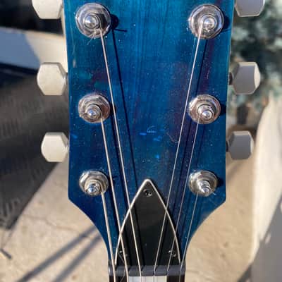 Carvin SC90 Single Cut, Neck Through 90s - Transparent Blue Gloss image 3