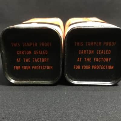 NOS PAIR ZENITH 12SC7 Vintage AUDIO AMP VACUUM TUBES USA Sealed Tins I.7731-D image 3