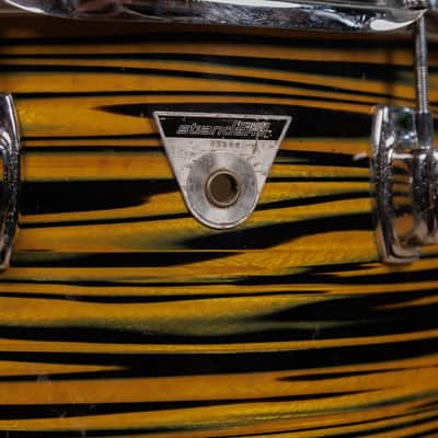 1970s Ludwig Standard 16x16 Lemon Strata Floor Tom image 11