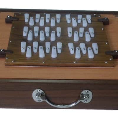 3 Octaves Indian MKS Shruti Box, 36 Stoppers, Full Teak Large 16" Frame, Long Sustain 440Hz / 432Hz image 4