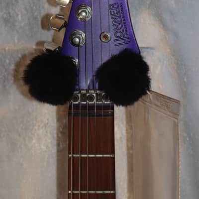Hohner Professional ST Metal Purple Burst Locking Tremolo electric guitar used image 4
