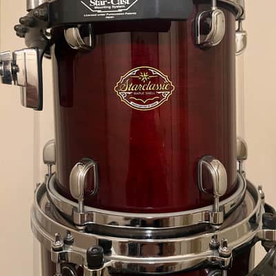 Tama Starclassic Maple 5 Piece Drum Kit Violet Shade Made In Japan image 2