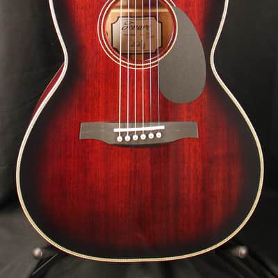 2025 PRS SE P20E Tonare Parlor Fishman Sonitone Acoustic Electric Fire Red Burst w/Soft Case image 2