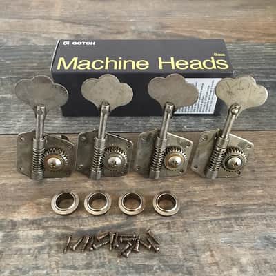 GOTOH VINTAGE RELIC REVERSE PRECISION BASS TUNERS FOR FENDER JAZZ BASS 50's 60's & PRECISION BASS image 1