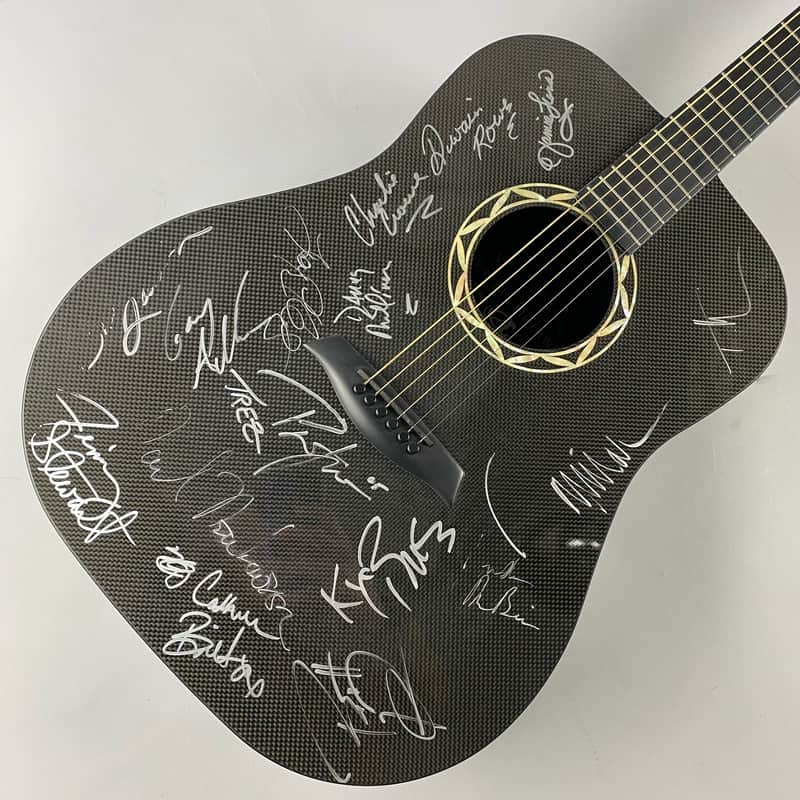 Composite Acoustic Bluegrass Performer - Legacy Artist Series - Carbon Fiber Autographed and Documented by CA. Tim McGraw, Faith Hill, Brooks & Dunn, Pat Green, Gary Allen, ETC. Original Hardshell Case image 1