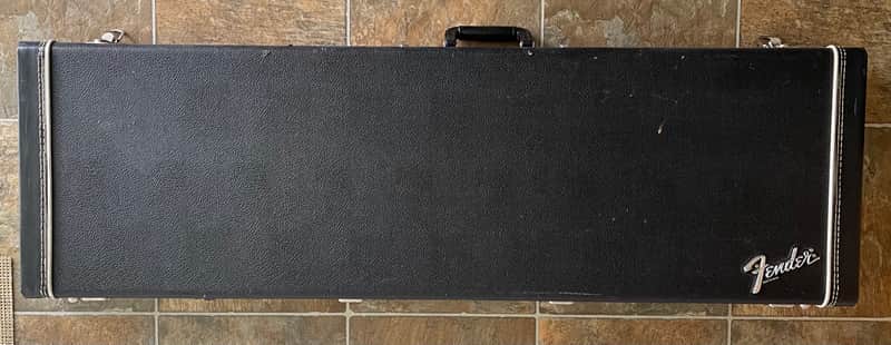 Fender Precision, Jazz Bass case, left-handed early 1980's Black Tolex image 1