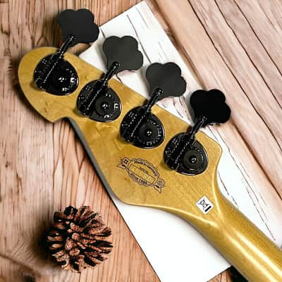 Sandberg SUPERLIGHT(6.9 Lbs) Lionel P/J FRETLESS Short Scale, Brown Burst/Pau Ferro *Similar On Order, ETA June 2027 image 12