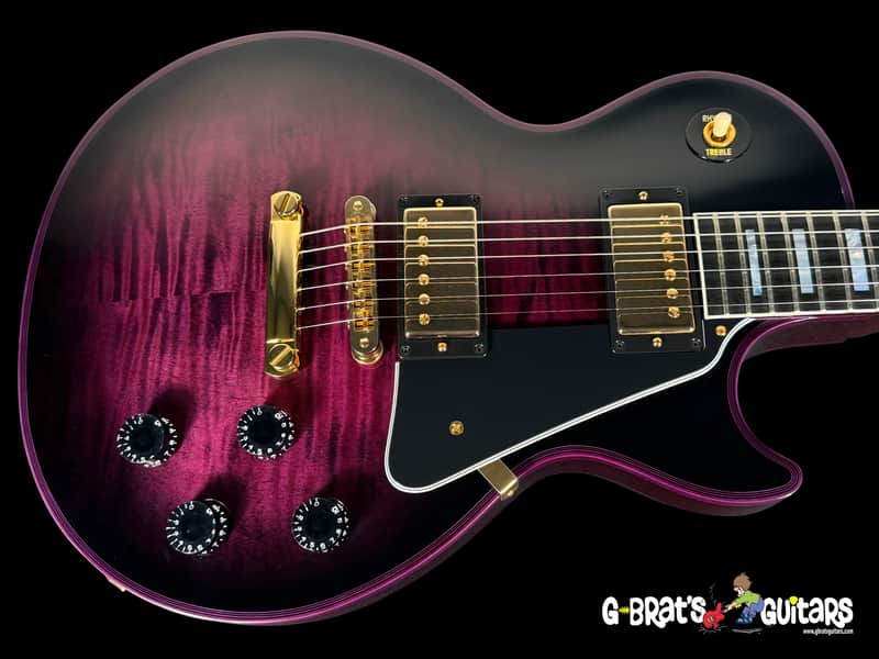 2016 Gibson Les Paul Custom Figured Custom Shop Flame Top ~ Purple Widow image 1