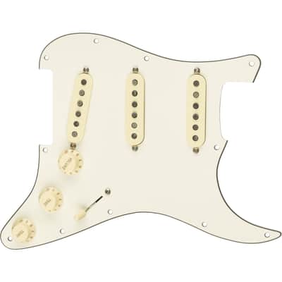 Immagine Fender Pre-Wired Strat Pickguard Custom '69 SSS (Parchment) - Single Coil Pickup for Guitars - 1