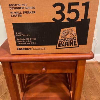 Boston Acoustics 351 in-wall speaker pair, 2001 - White - original owner, original packaging image 10