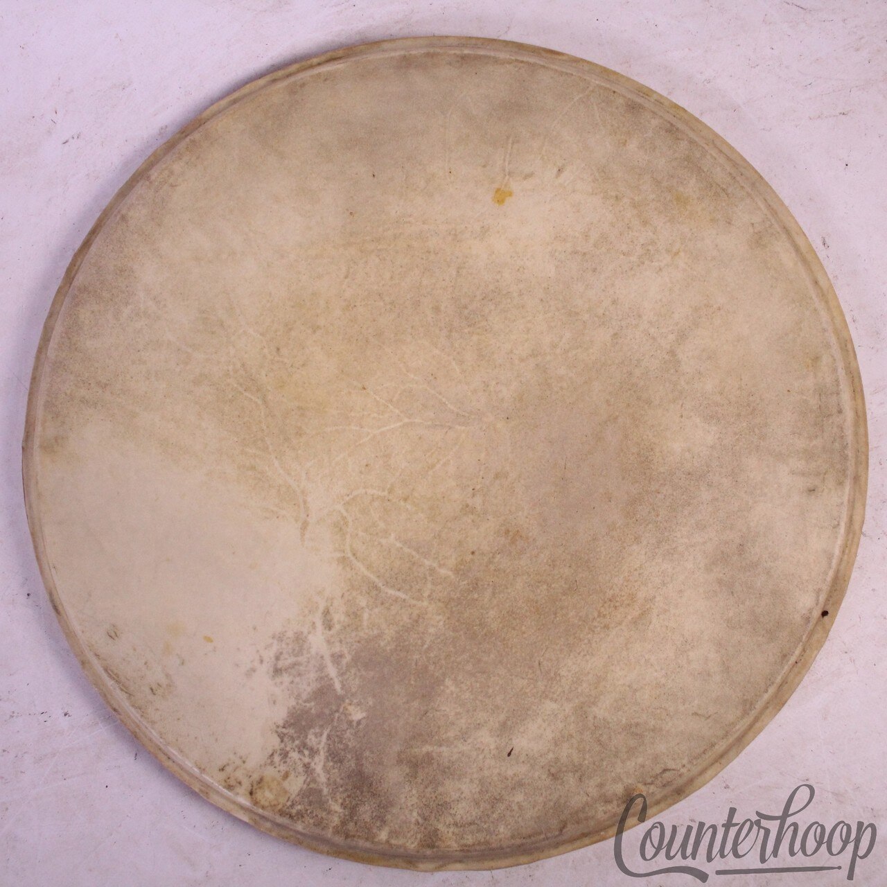 Rogers 14"Calf Skin Snare Drum/Floor Tom Drum Head Batter Eagle Badge Vintage50s — main photograph