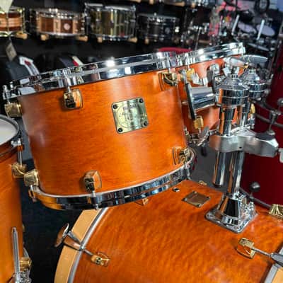 ~RARE!~ Yamaha Maple Custom 5-Piece 10/12/14/16/20 Drum Kit Set in Satin Natural Vintage with SKB Soft-Shell Bags image 7