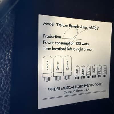 Fender Deluxe Reverb Reissue 2003 USA made- w/Mid Knob mod + Jensen C12N + USA glass image 17