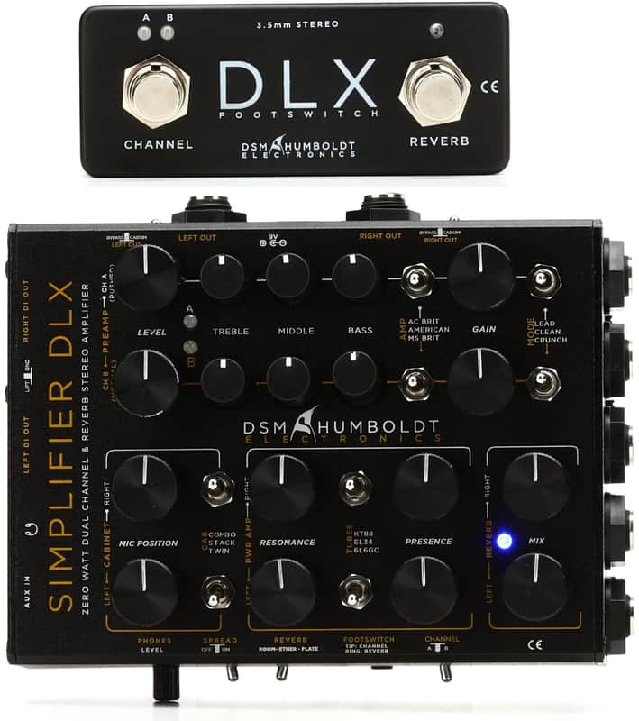 DSM Humboldt Electronics Simplifier DLX Zero Watt Dual Channel & Reverb Stereo Amplifier image 1