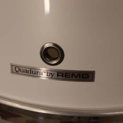 Remo Quadra PST 5pc Drum Set Kit White 22/16/14/13/12" image 22